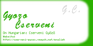 gyozo cserveni business card
