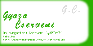 gyozo cserveni business card